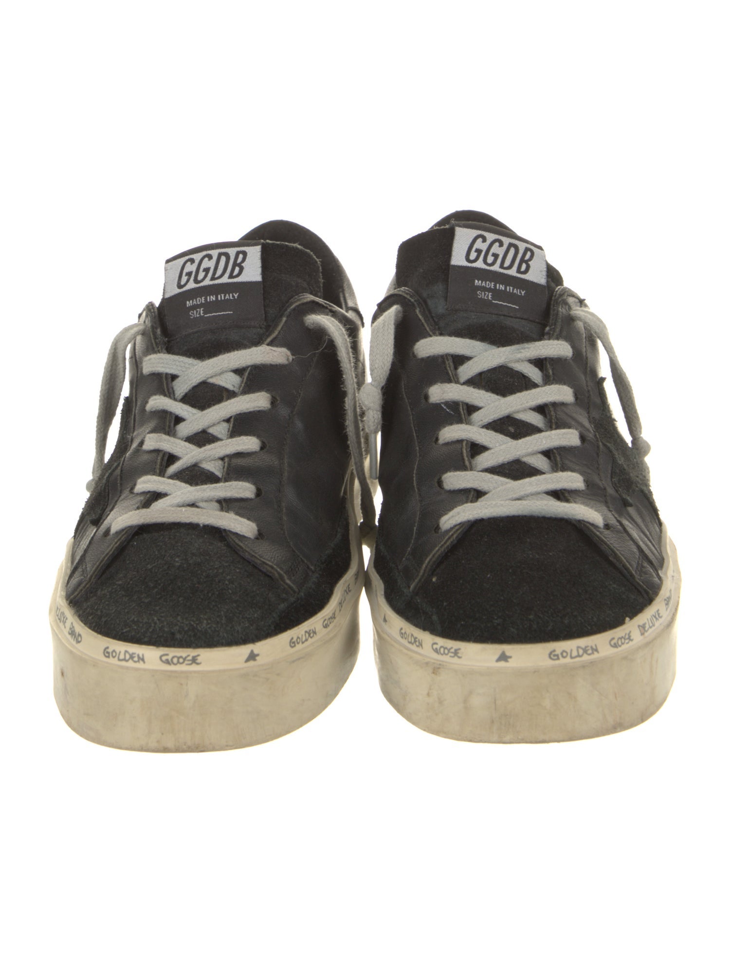 Golden Goose Leather Distressed Accents Sneakers